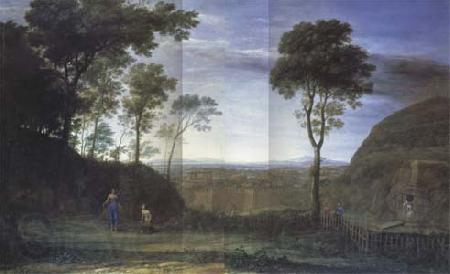 Claude Lorrain Landscape with Christ and the Magdalen (mk17) Norge oil painting art